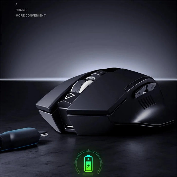 INPHIC F1 Wireless Mouse 1600DPI 6 Keys Type-C Rechargeable Mute Gaming Mouse for Home Office - 4