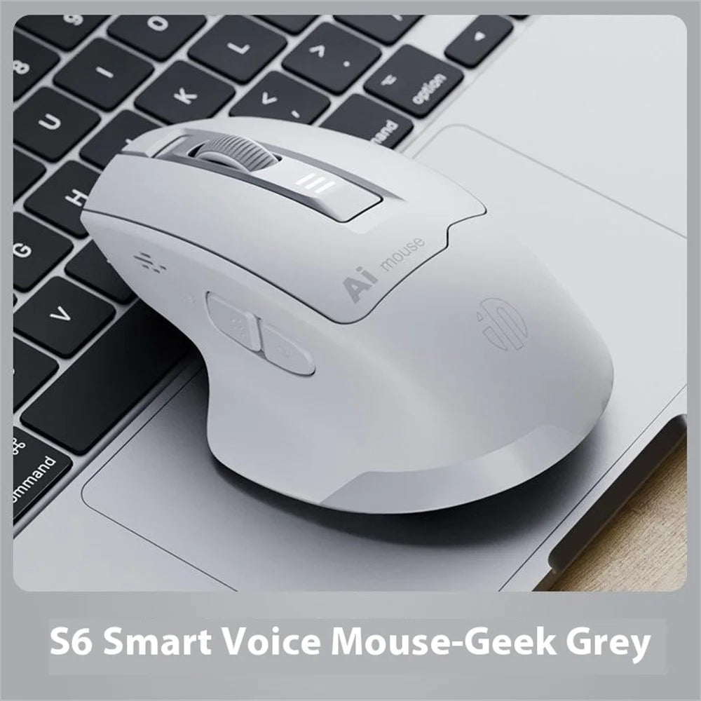 INPHIC S6 AI Smart Voice Mouse Wireless Bluetooth-compatible Mouse 2400DPI Support Voice Controlled Typing - 2