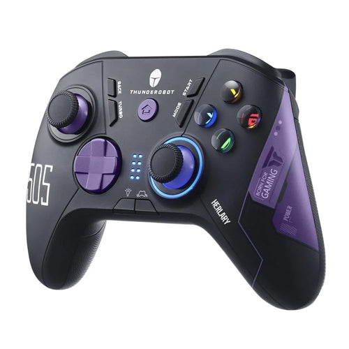 THUNDEROBOT G50S Bluetooth-compatible / 2.4G Wireless / Wired Gamepad 6-Axis Gyro Programmable Game Controller - Black - 1