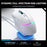 MACHENIKE L8 Pro Wired / Bluetooth-compatible / 2.4G Wireless Mouse RGB Light Computer Laptop Mice with Charging Base - White - 2