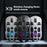 T-WOLF X3 Gaming Mouse Tri-Mode BT Wireless Hollow Design RGB Backlit Mechanical Mouse For Esports - Black - 2