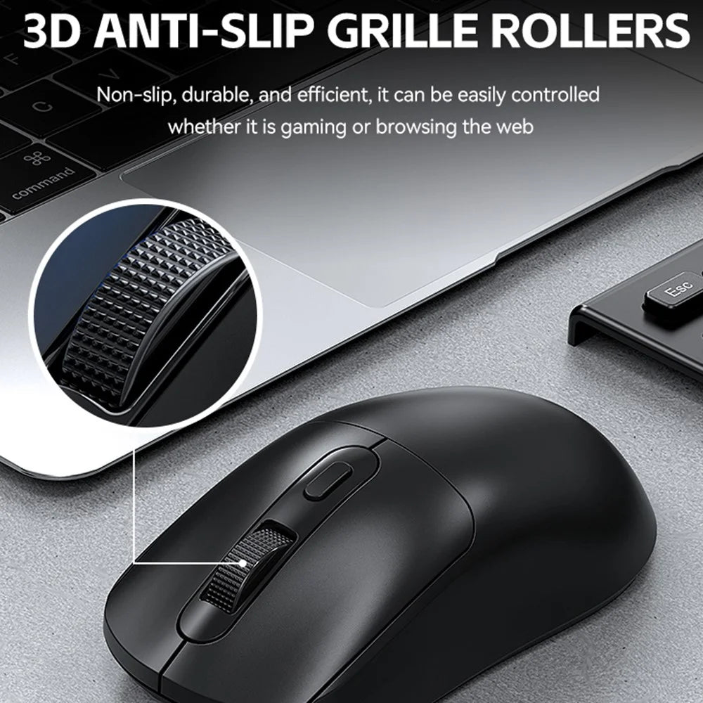T-WOLF X8 Dual Mode Wireless Mouse with 500mAh Rechargeable Battery Gaming Mouse - Black - 4