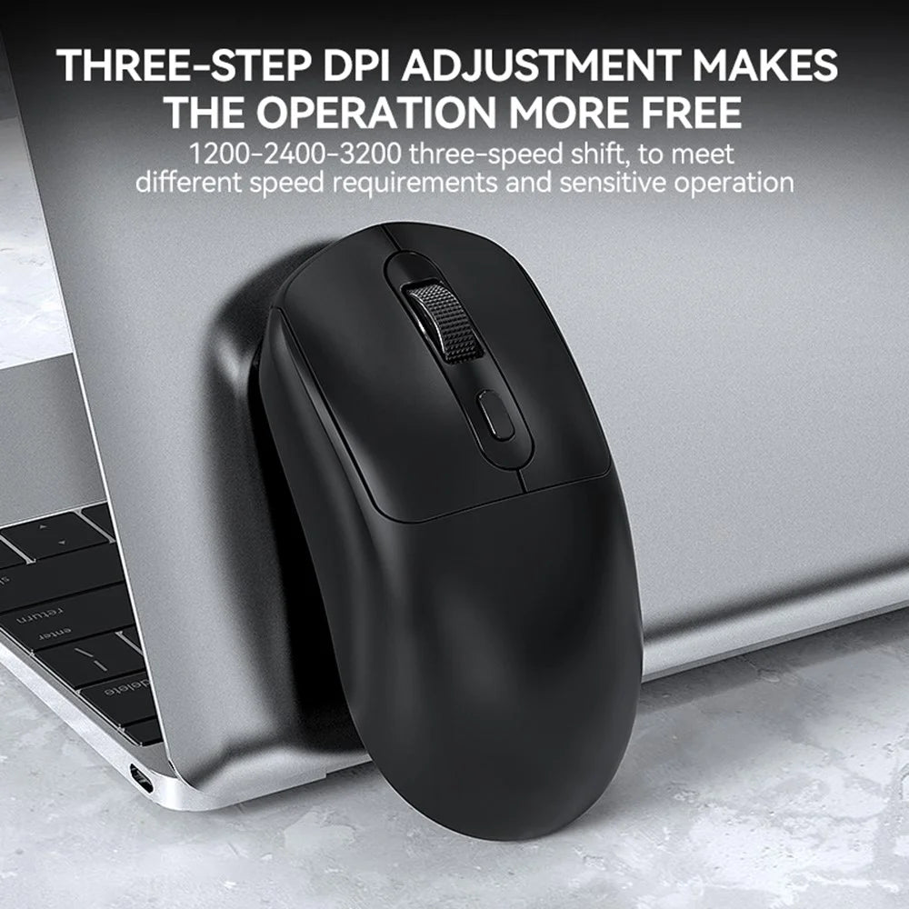T-WOLF X8 Dual Mode Wireless Mouse with 500mAh Rechargeable Battery Gaming Mouse - Black - 6