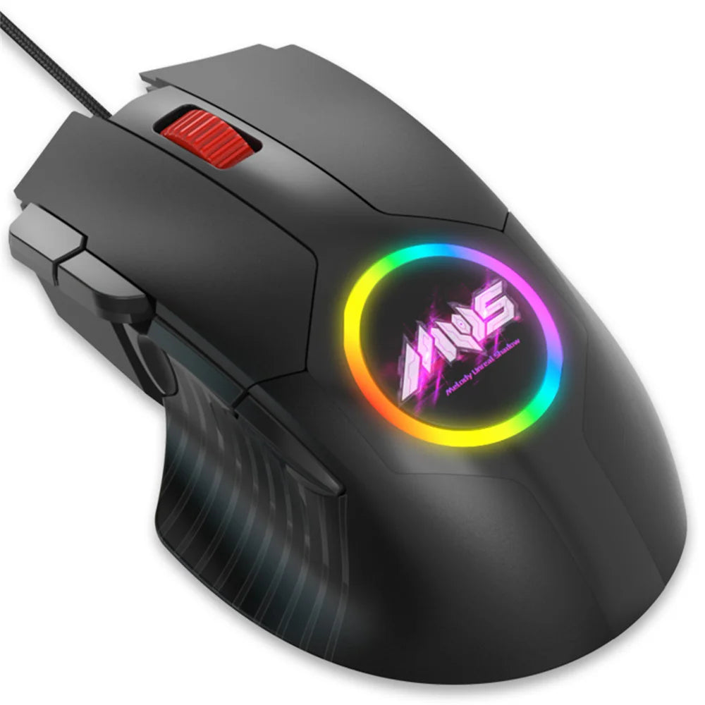 Y-FRUITFUL M89 USB Wired Gaming Mouse 7200 DPI 8 Programmable Buttons Mice with RGB Backlit for PC - 1