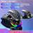 Y-FRUITFUL M88 Gaming Mouse 2.4G Wireless/Wired 7 Button Ergonomic PC Gaming Mice with RGB Backlit - Black - 2