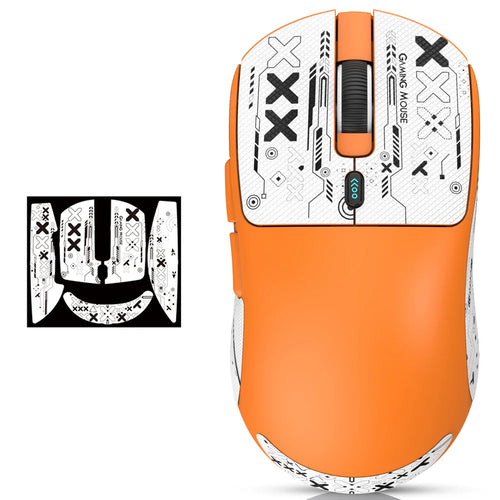 HXSJ T68 2.4G Wireless / Wired / Bluetooth-compatible 3 Modes Gaming Mouse 12000 DPI Ultra Light Rechargeable Mouse - Orange - 1