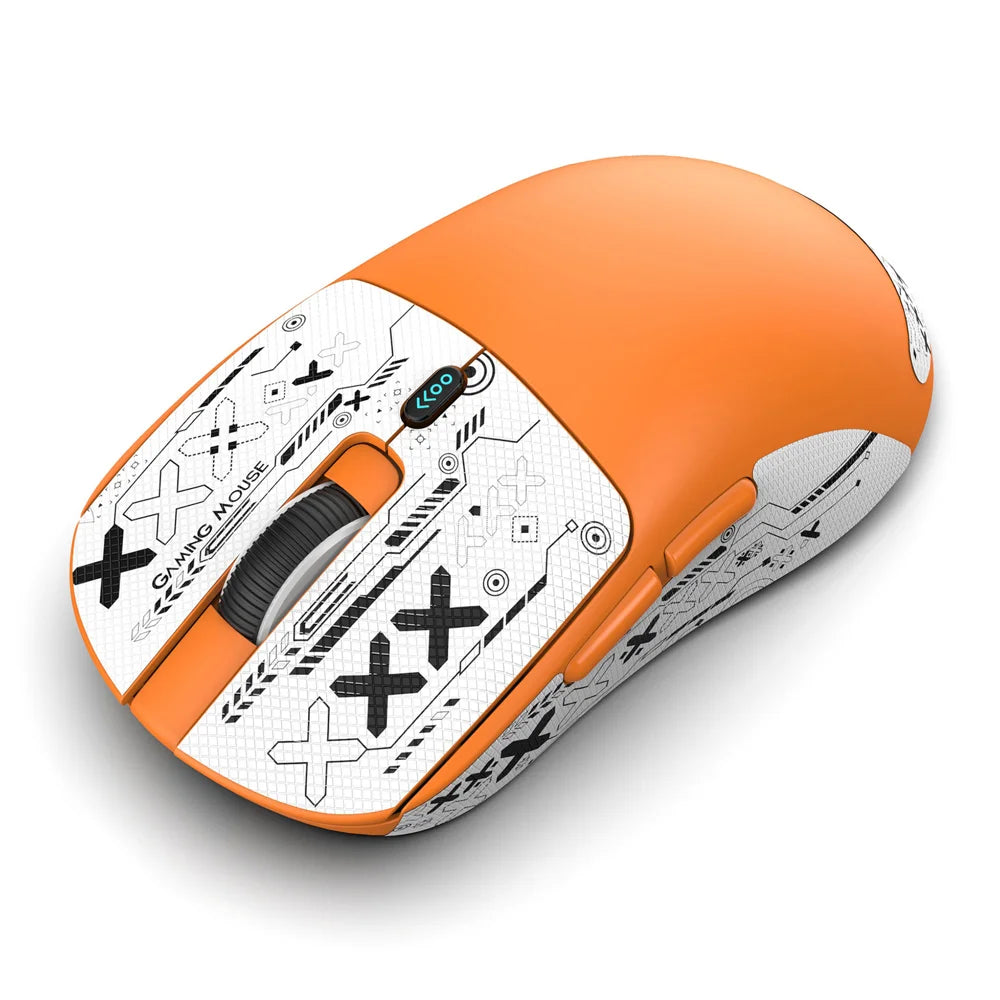 HXSJ T68 2.4G Wireless / Wired / Bluetooth-compatible 3 Modes Gaming Mouse 12000 DPI Ultra Light Rechargeable Mouse - Orange - 2