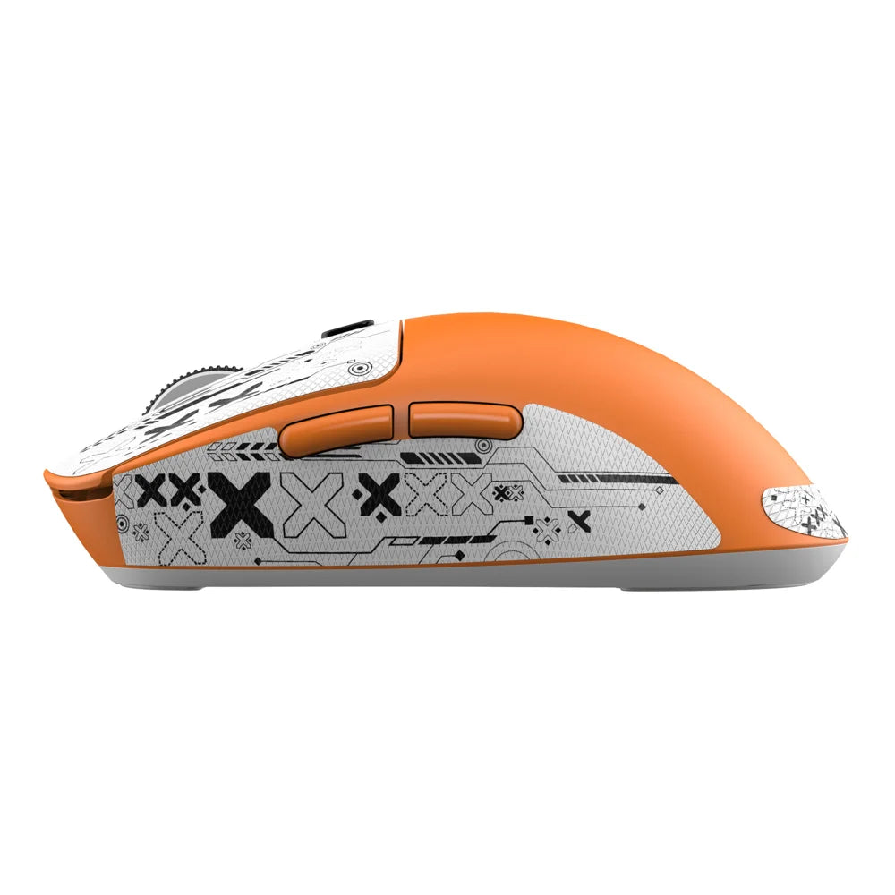 HXSJ T68 2.4G Wireless / Wired / Bluetooth-compatible 3 Modes Gaming Mouse 12000 DPI Ultra Light Rechargeable Mouse - Orange - 3