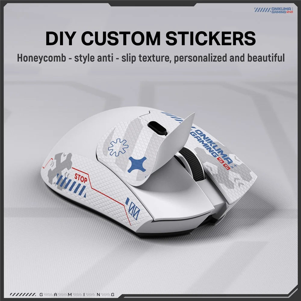 ONIKUMA DM01 Tri-Mode Gaming Mouse Wireless 2.4G Wired Type-C Bluetooth-Compatible Mouse with 6 DPI Levels - White - 3