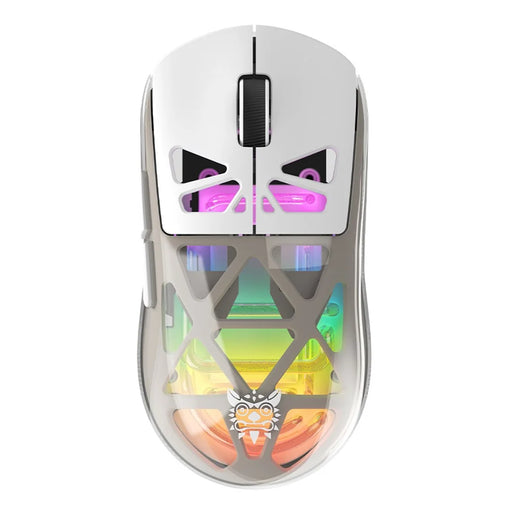 ONIKUMA CW930 Tri-Mode Gaming Mouse 2.4G Bluetooth-Compatible Wired RGB Light 3600DPI Mouse - White - 1
