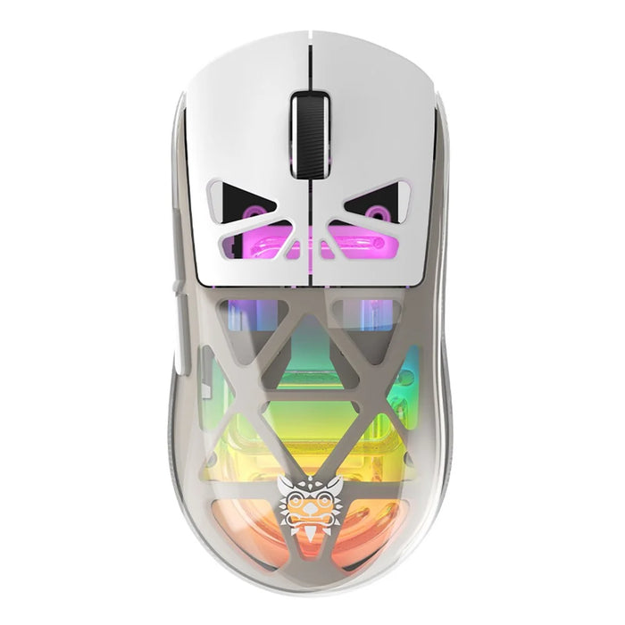 ONIKUMA CW930 Tri-Mode Gaming Mouse 2.4G Bluetooth-Compatible Wired RGB Light 3600DPI Mouse - White - 1