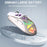 ONIKUMA CW930 Tri-Mode Gaming Mouse 2.4G Bluetooth-Compatible Wired RGB Light 3600DPI Mouse - White - 3