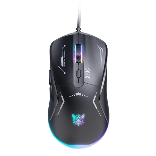 ONIKUMA CW917 Gaming Mouse 6 Keys RGB Color Wired Mechanical Mouse for PC Esports - Black - 1