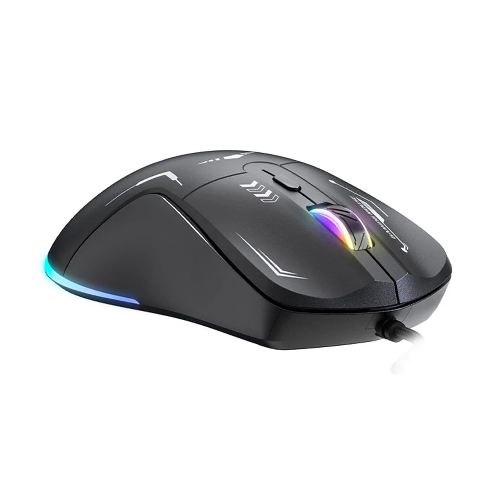 ONIKUMA CW917 Gaming Mouse 6 Keys RGB Color Wired Mechanical Mouse for PC Esports - Black - 7