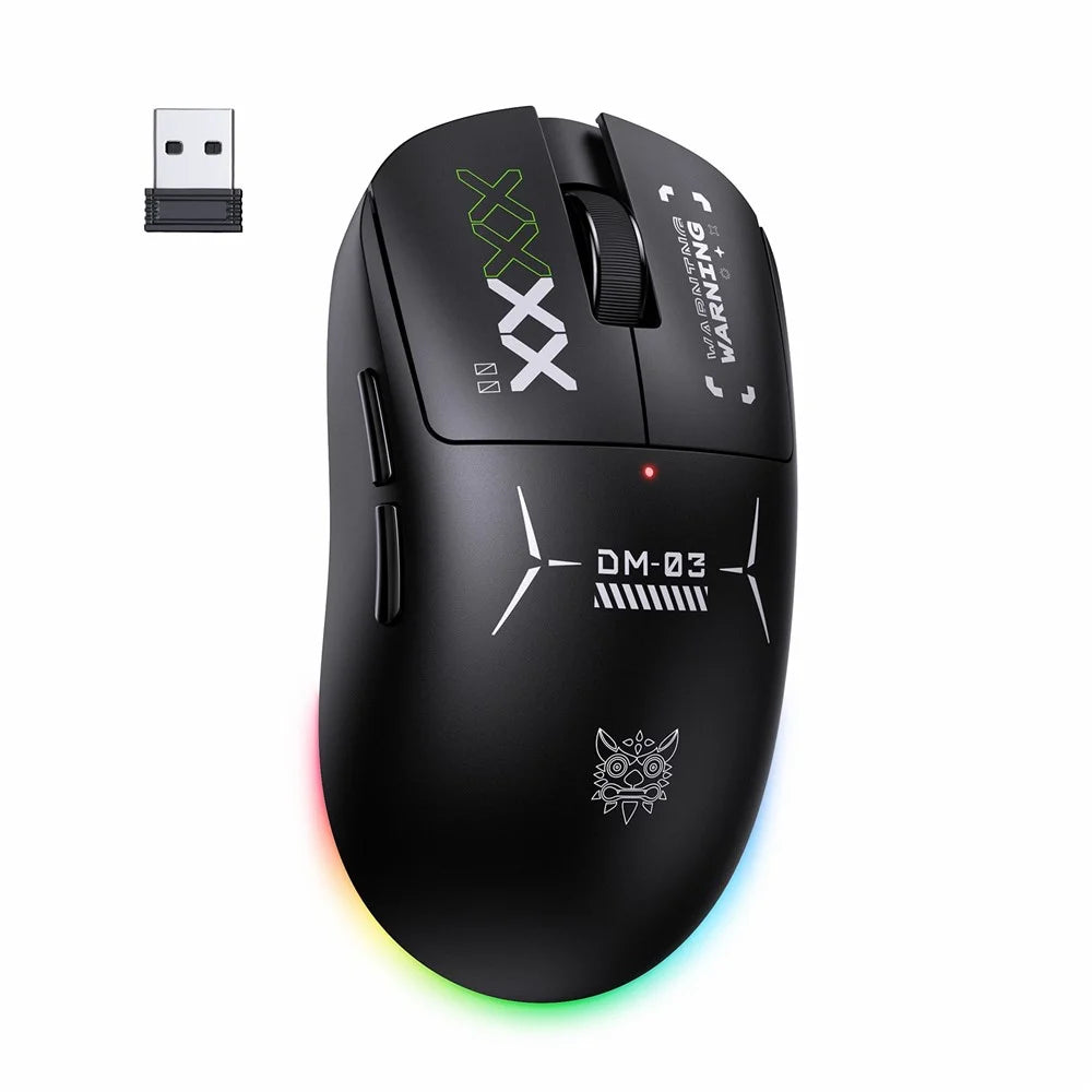 ONIKUMA DM03 Gaming Mouse Wireless 2.4G Bluetooth-compatible Wired 3-Mode 12000DPI Rechargeable Mice for PC Gaming Office - 1
