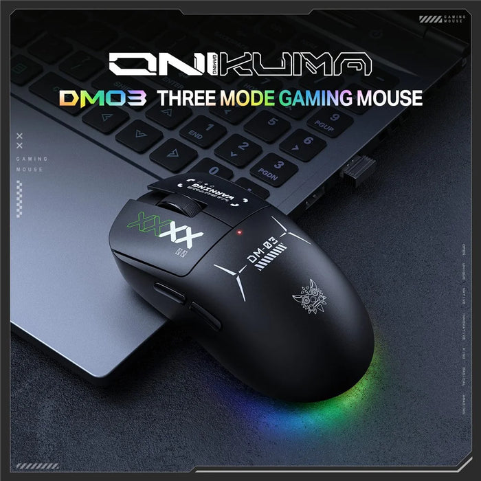 ONIKUMA DM03 Gaming Mouse Wireless 2.4G Bluetooth-compatible Wired 3-Mode 12000DPI Rechargeable Mice for PC Gaming Office - 2