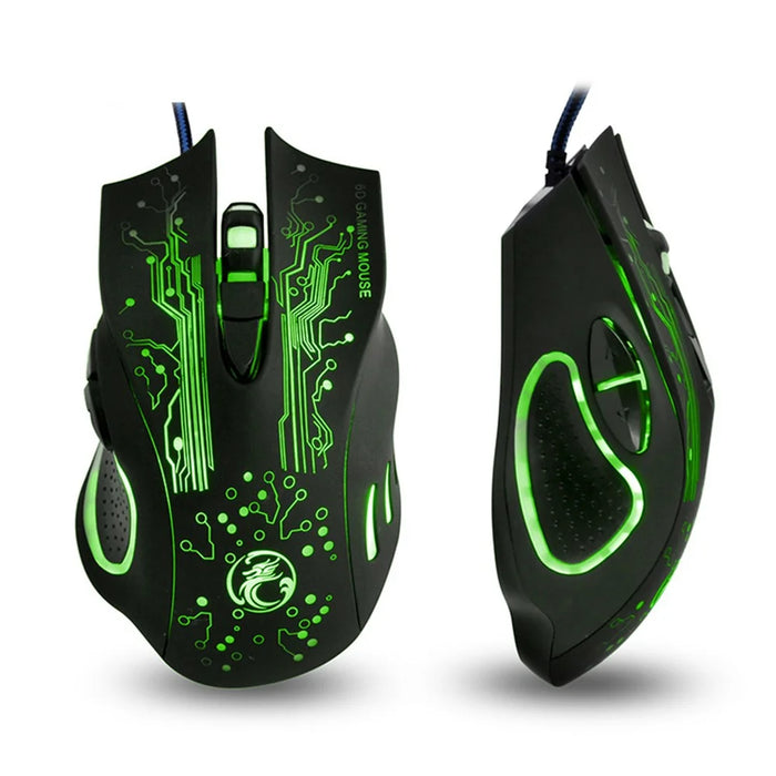 IMICE X9 Wired Optical Gaming Mouse 4 Adjustable DPI Mice 6 Programmable Buttons Gaming Mice - 2