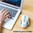 FREE WOLF X8 2.4G Wireless Charging Game Mouse Silent Illuminated Mechanical Mouse - White - 4