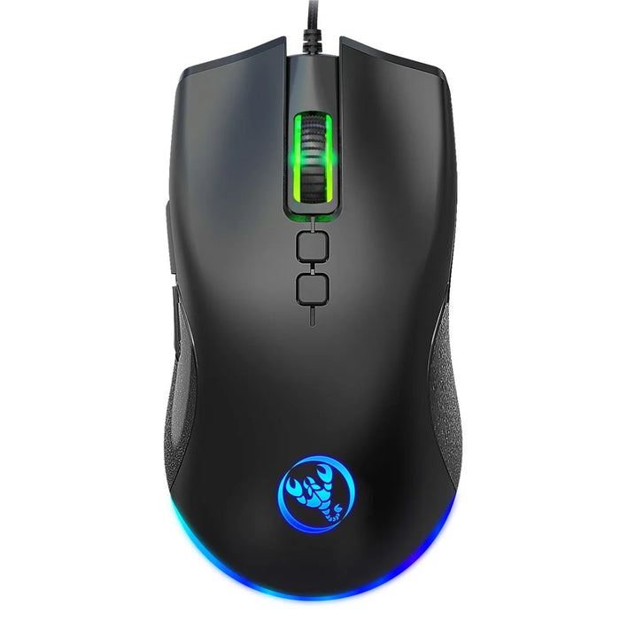 HXSJ A883 USB Wired Gaming Mouse RGB Gamer Mouse with 4 Adjustable DPI - 2