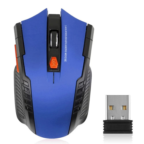 11 RGB Mouse 2.4G Wireless Connection 800 / 1200 / 1600DPI Laptop Computer Mouse for MacOS and Windows - Blue - 1