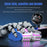 HXSJ G6 12800DPI 10 Buttons USB Wired Computer Laptop Mice Macro Programming Gaming Mouse with RGB Light - White - 3