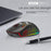 HEITIENIU BL110 2.4G Wireless Mouse 3200DPI Honeycomb Hollow Optical Mouse with RGB Light for PC, Laptop - Black - 2