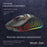 HEITIENIU BL110 2.4G Wireless Mouse 3200DPI Honeycomb Hollow Optical Mouse with RGB Light for PC, Laptop - Black - 7