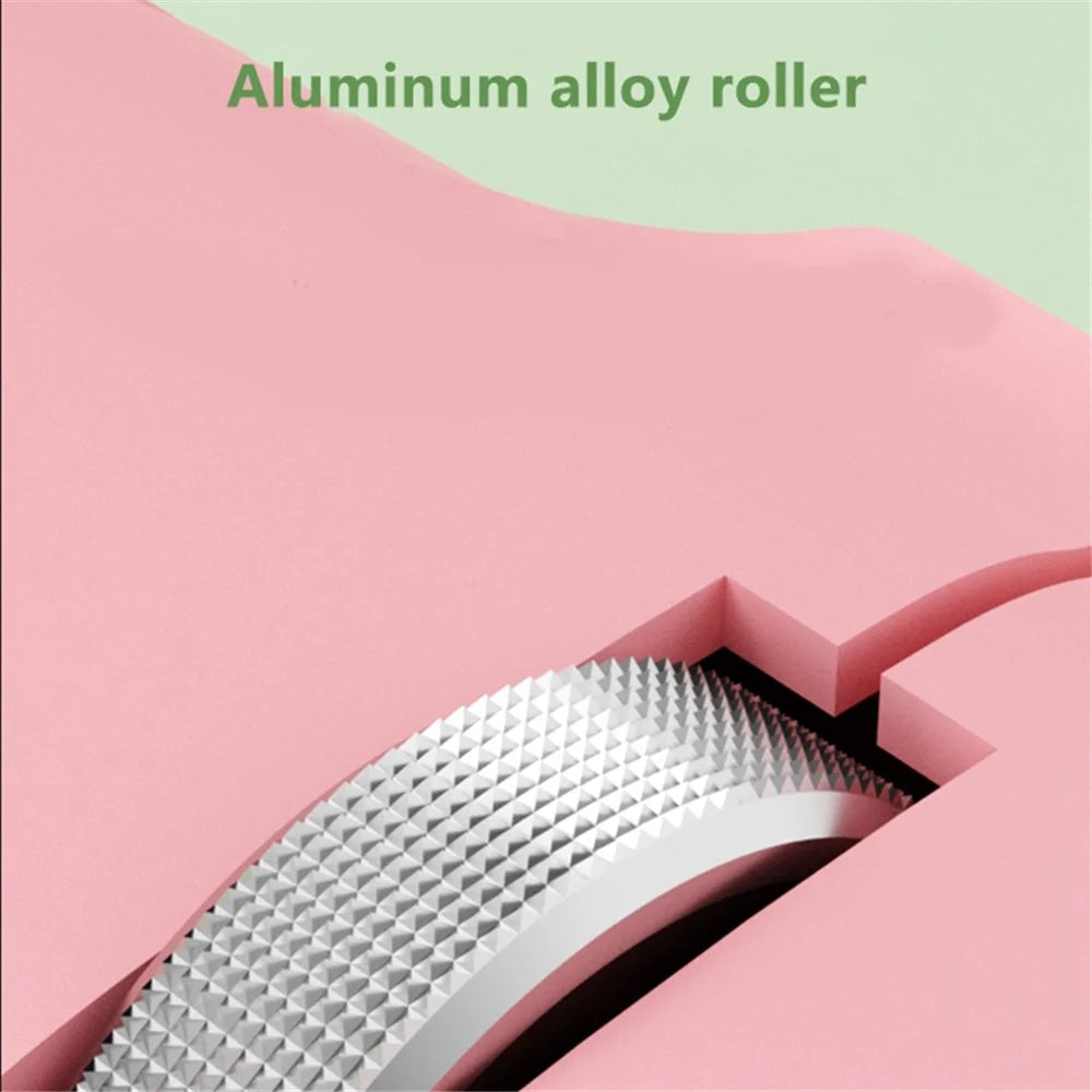 Dual Mode Bluetooth+2.4G Finger Mouse 1000DPI Wireless Mini Mouse with Finger Ring - Pink - 6