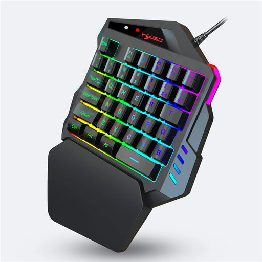 HXSJ V500 35 Keys One Handed Gaming Keyboard RGB Backlit Keyboard - 1
