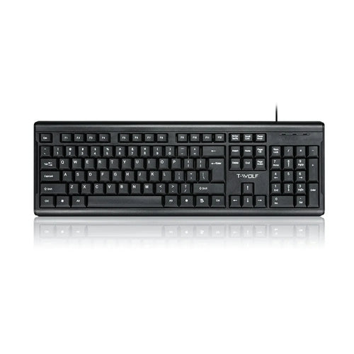 T-WOLF T15 104 Keys USB Wired Keyboard - 1