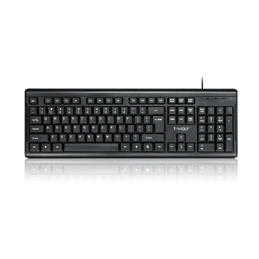 T-WOLF T15 104 Keys USB Wired Keyboard - 1