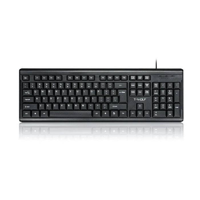 T-WOLF T15 104 Keys USB Wired Keyboard - 1