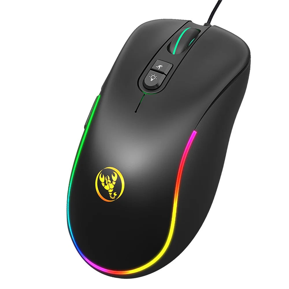 HXSJ J300 RGB Lighting Programmable Gaming Mouse[7 Buttons] - 4