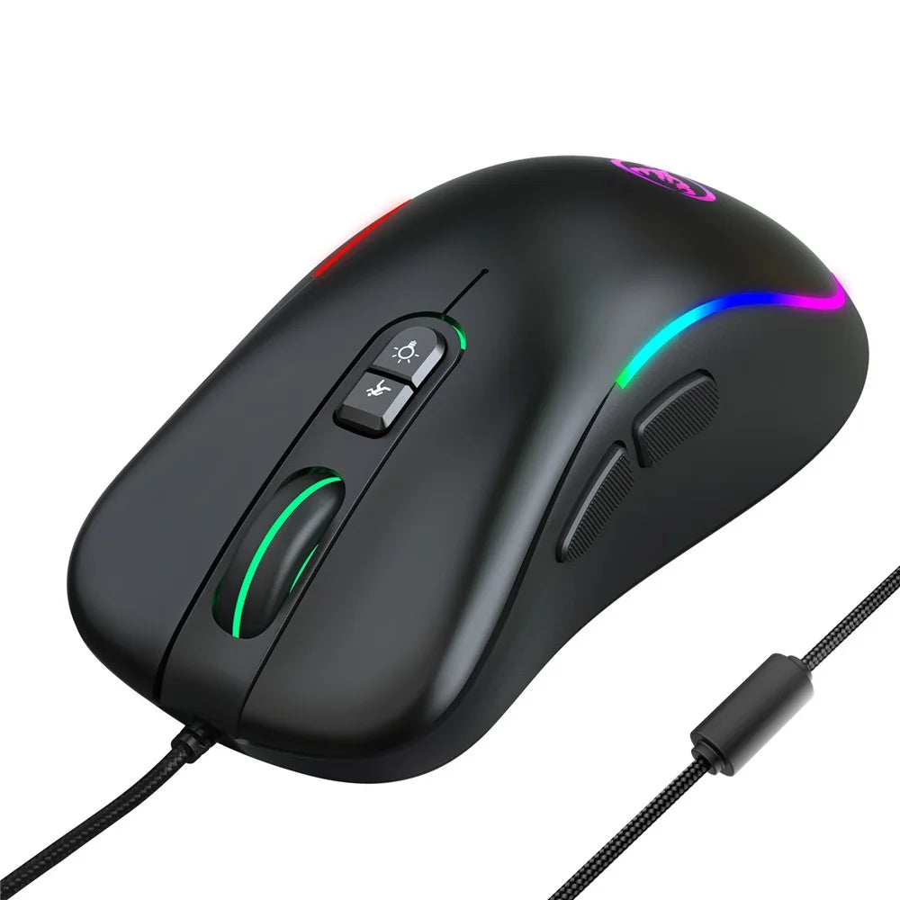 HXSJ J300 RGB Lighting Programmable Gaming Mouse[7 Buttons] - 5