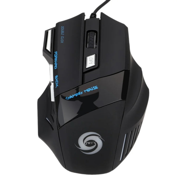 HXSJ A868 Adjustable DPI Colorful Light USB Wired Laptop Computer Ergonomic Gaming Mouse - 5