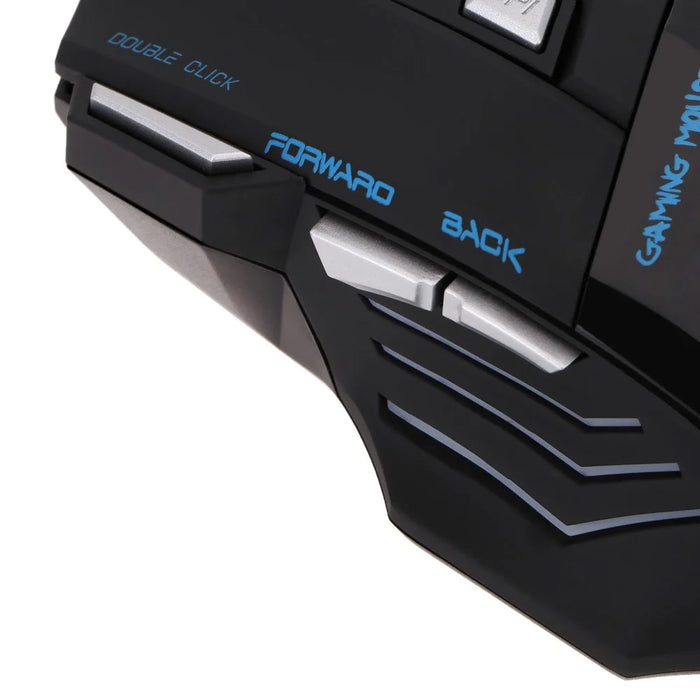 HXSJ A868 Adjustable DPI Colorful Light USB Wired Laptop Computer Ergonomic Gaming Mouse - 7