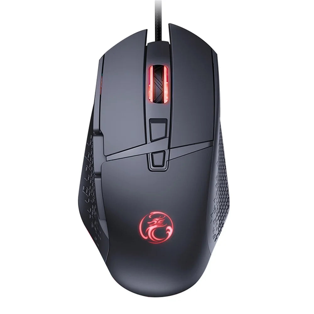 IMICE T91 Fire Button Design USB Wired Gaming Mouse Computer Gamer 7200 DPI Optical Mice for Laptop PC - 1