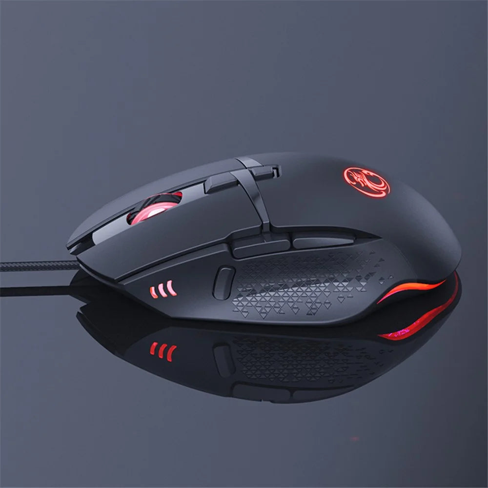 IMICE T91 Fire Button Design USB Wired Gaming Mouse Computer Gamer 7200 DPI Optical Mice for Laptop PC - 3