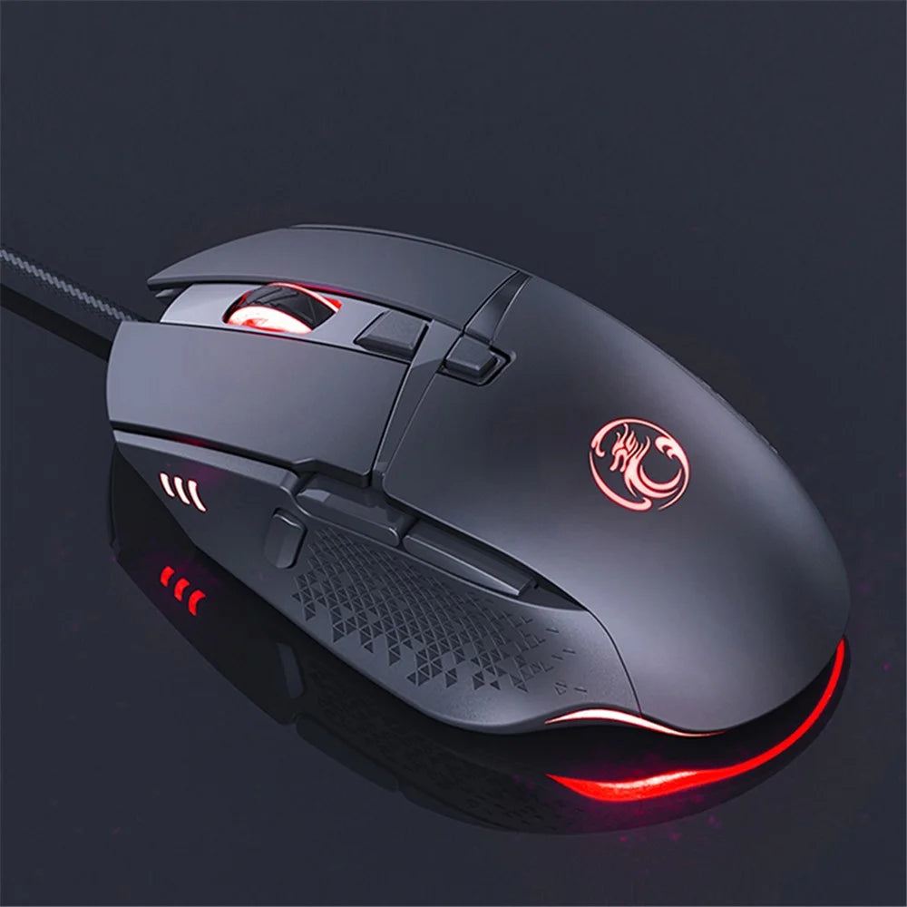 IMICE T91 Fire Button Design USB Wired Gaming Mouse Computer Gamer 7200 DPI Optical Mice for Laptop PC - 5