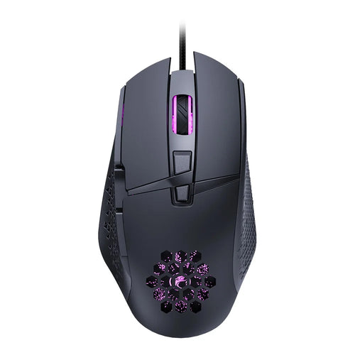 IMICE T90 7200DPI Wired Mechanical Mouse Hollowed Game Mouse with Fire Key RGB Optical Mice - 1
