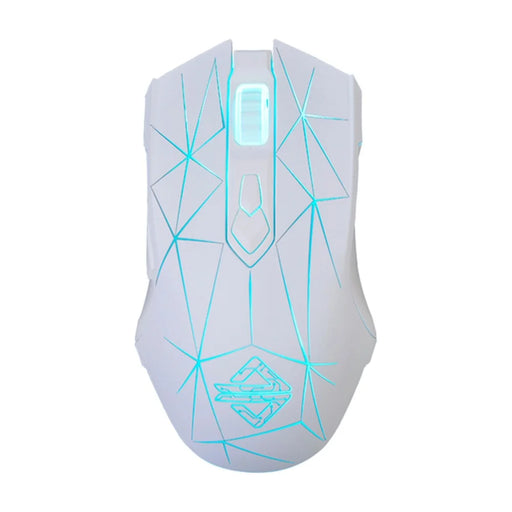 AJAZZ AJ52 Star Version USB Wired Gaming Mouse 2500DPl Optical Mice with RGB Breathing Lights for Gamer Computer - White - 1