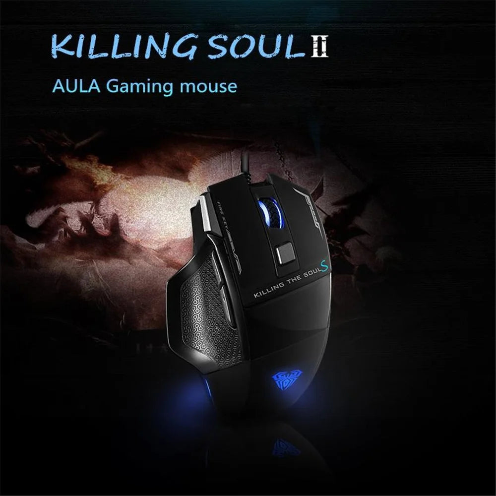 AULA Killing Soul II Backlight USB Wired 7 Buttons Computer Laptop Gaming Mouse - 3