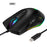 Type C Wired Gaming Mouse 800/1200/1600/3200 DPI Adjustable with RGB Backlit - 1