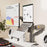 NORTH BAYOU F160-FP 17-30 Inch Monitor Desk Mount Adjustable Laptop Holder Tray Dual Arm Bracket - Black - 5