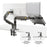 NORTH BAYOU F160-FP 17-30 Inch Monitor Desk Mount Adjustable Laptop Holder Tray Dual Arm Bracket - Black - 6