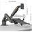 NORTH BAYOU F160-FP 17-30 Inch Monitor Desk Mount Adjustable Laptop Holder Tray Dual Arm Bracket - Black - 7