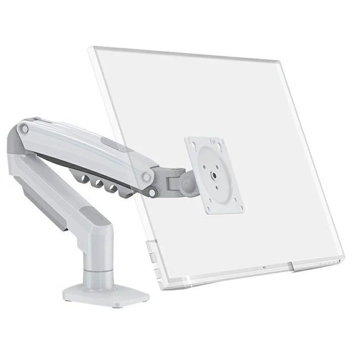 NORTH BAYOU F80 Monitor Arm 17-30 Inch Displays Adjustable Height Mechanical Desk Mount Stand - White - 1