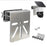 180 Degree Rotation CCTV Camera Holder Bracket Stainless Steel Gutter Mount Stand - 1