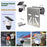 180 Degree Rotation CCTV Camera Holder Bracket Stainless Steel Gutter Mount Stand - 2