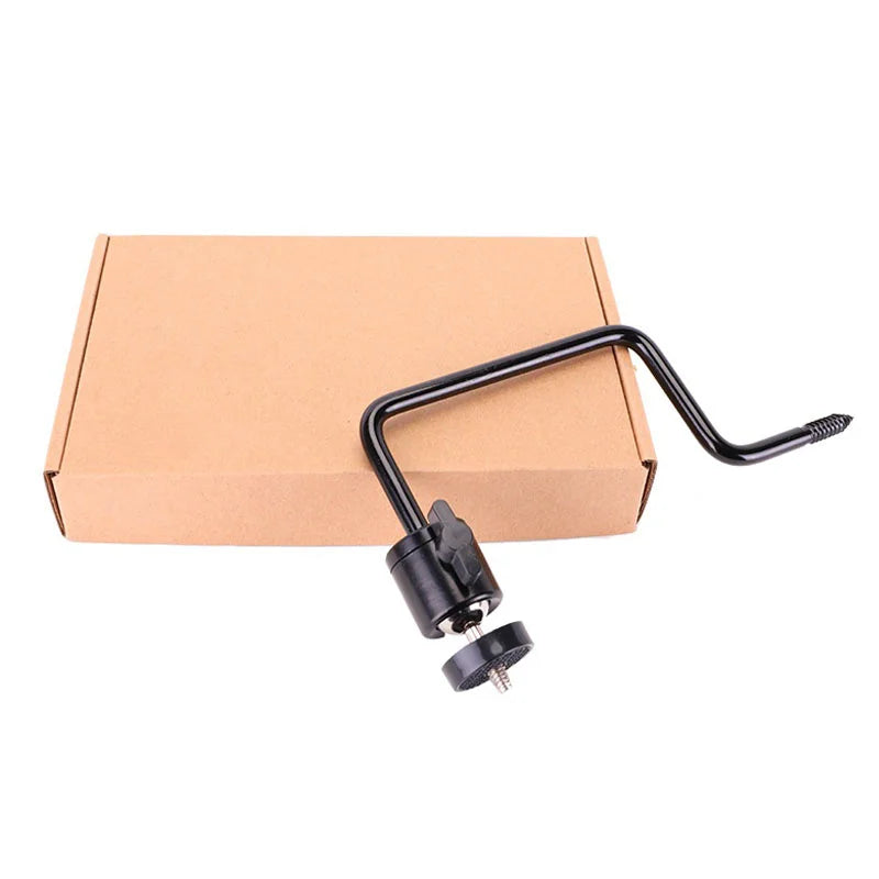 360 Degree Adjustable Ball Head Tree Mount Camera Bracket for Outdoor Hunting Trail Camera - Black - 1